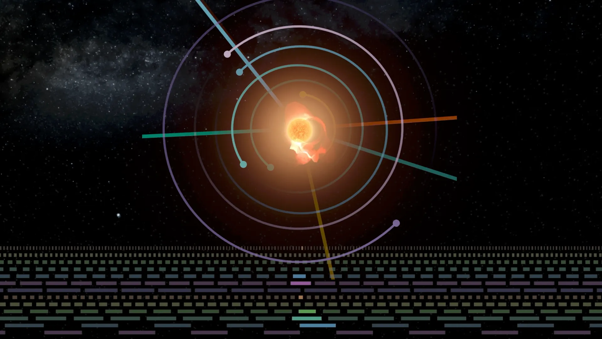 Screenshot from the Trappist-1 video.