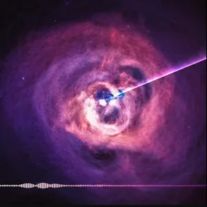 Screenshot from the Black Hole Sound Wave video.