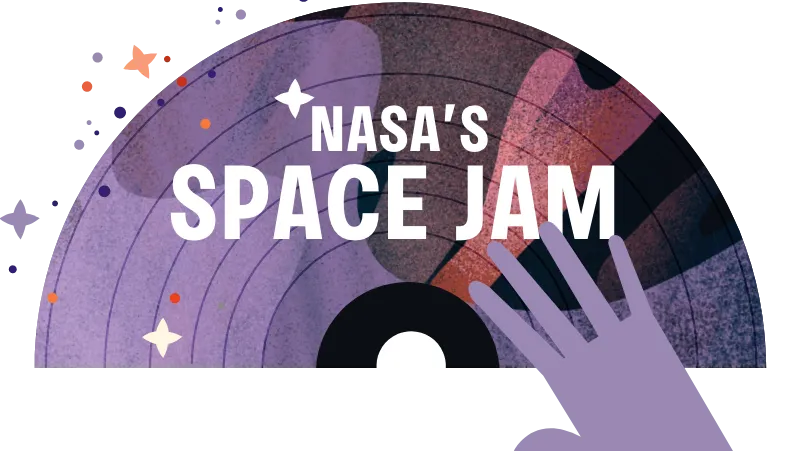 NASA's Spaje Jam Hour of Code logo.