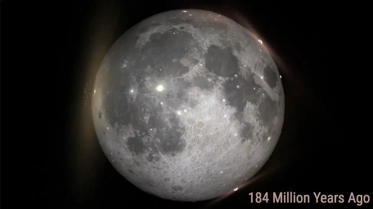 Screenshot from the Moon Impacts video.