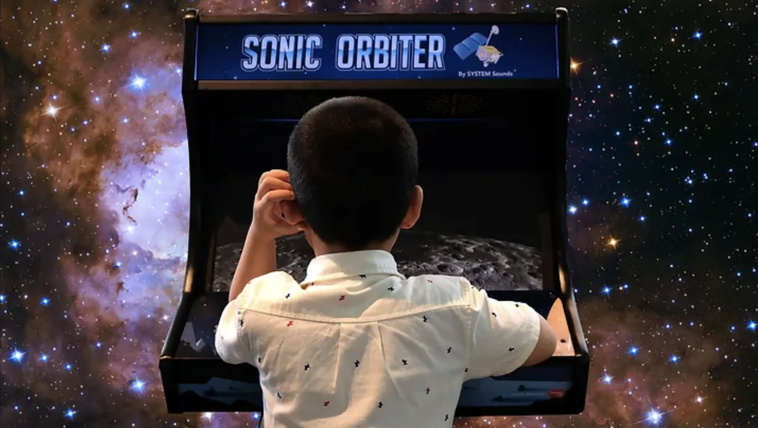 Screenshot from the Sonic Orbiter exhibit.